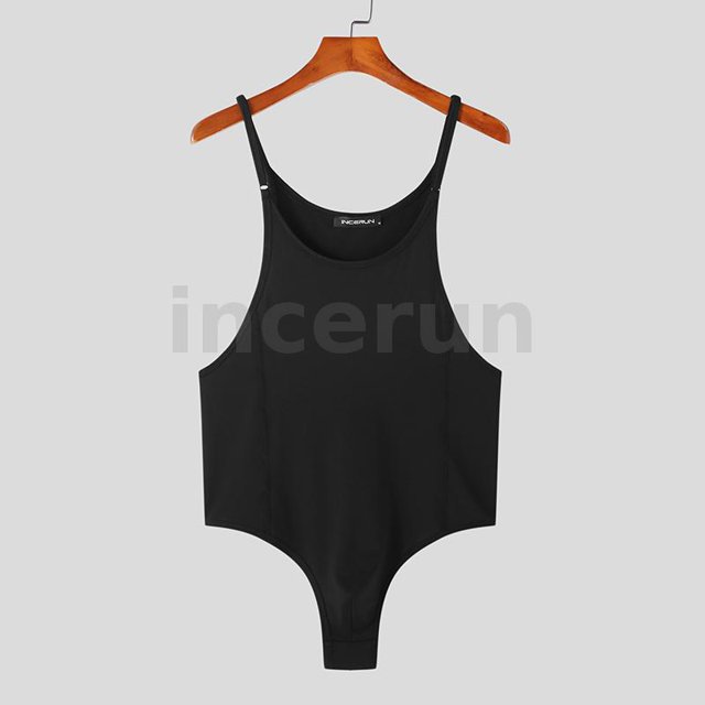 Body Sin Mangas Con Correa De Moda Para Hombre INCERUN