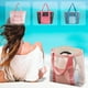 thumbnail image 1 of Bolsa de Playa Grande de Malla para Mujer y Hombre | Bolsa para Juguetes de Playa Rosa Intenso | Bolsa de Piscina de 33 X 11 X 32 Cm con Bolsillos | Bolsa Plegable Multiusos para Viajes y Compras, 1 of 7