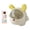 Yellow, variant on Bunny Shape Storage Container, 9.53x7.48x9.06 Inch PVC Candy Jar with Flip Top Lid, Adorable Snack Box for Kitchen Kids Room