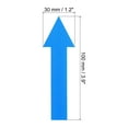 thumbnail image 2 of Uxcell 4x1" Arrow Sticker Directional Sign Adhesive Removable Floor Decal Blue 10Set / 60Pieces, 2 of 6