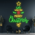 thumbnail image 3 of Glowneon We Wish A Mery Christmas Neon Sign, Christmas Decoration, 3 of 4