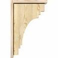 thumbnail image 3 of 6"W x 14"D x 22"H Pescadero Rough Sawn Corbel w/Backplate, Douglas Fir, 3 of 9