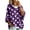 Dark Purple, variant on Pullover Sweaters for Women Oversized Knit Hooded Sweaters Fall Clothes for Women 3/4 Batwing Sleeve Polka Dots Trendy Lightweight Cozy Casual Drawstring Sweater Pullover Saffron 5XL