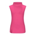 thumbnail image 4 of Hvyesh Turtle Necks Tops for Women Sleeveless Plus Size Mock Turtleneck Tank Tops Slim Fit Vest Basic Stretch Undershirts, 4 of 6