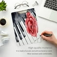 thumbnail image 5 of FMSHPON Red Rose Flower on The Piano Music Clipboard Hardboard Wood Nursing Clip Board and Pull for Standard A4 Letter 13x9 inches, 5 of 8