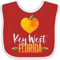 thumbnail image 3 of Inktastic Key West Florida Orange in Heart Boys or Girls Baby Bib, 3 of 4