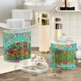 thumbnail image 4 of Grapes on Blue Background Translucent Plastic Cotton Swabs Canisters Large Medium Set, 4 of 6
