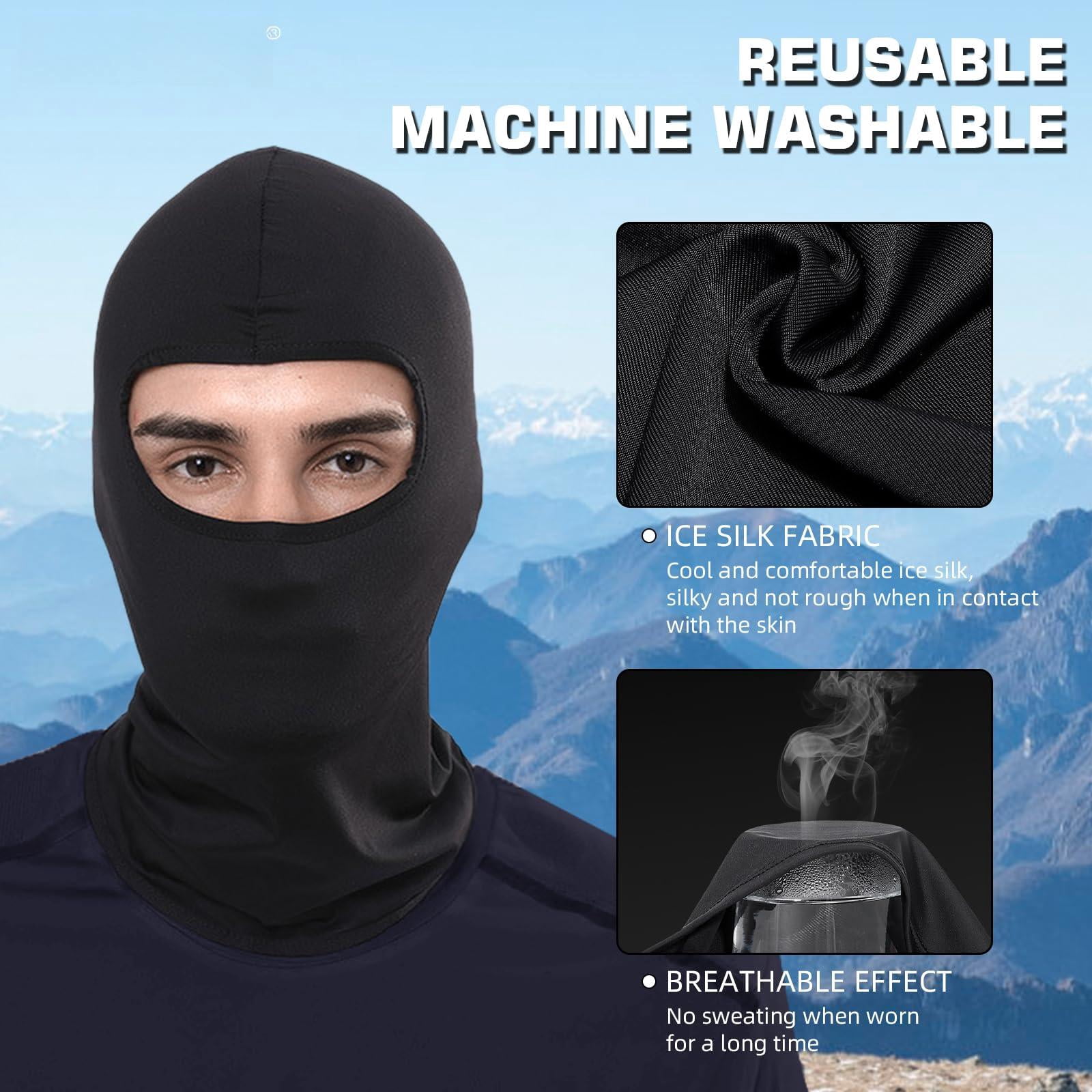 6 Pack Balaclava Ski Mask For Men/women  Full Face Cover