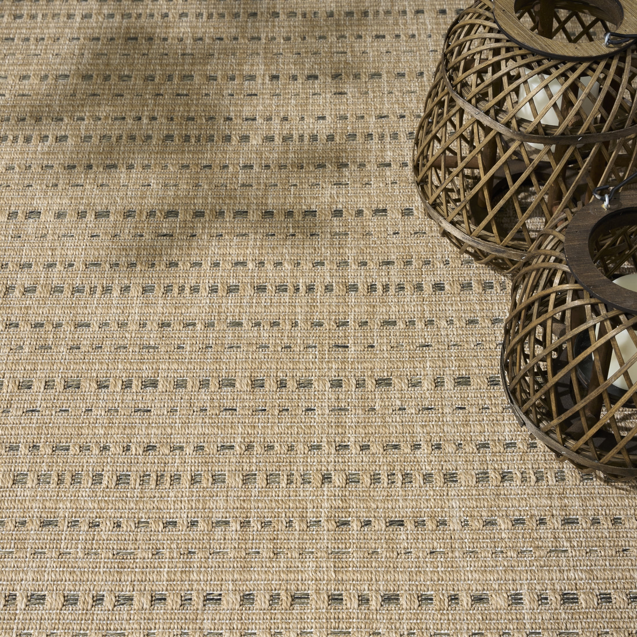 Nourison Tulum 8' x 10' Taupe Outdoor Rug