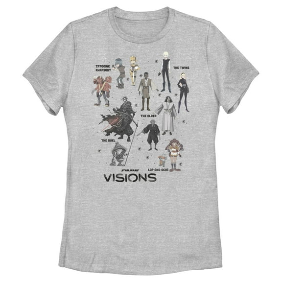 Women's Star Wars: Visions Episodes Graphic Tee Athletic Heather Small