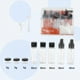 thumbnail image 2 of Juego de botellas de viaje a prueba de fugas Unique Bargains de 8 piezas color negro, 2 of 4