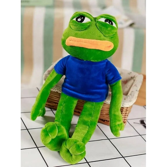 45CM Pepe Frog Plush Toy Sad Male Ugly Baby Big Mouth Crying Face Peripheral Dolls Send Friends Funny Christmas Birthday Gifts