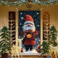 thumbnail image 4 of Oioii Merry Christmas Door Banner 35x71in Santa Claus Holiday Front Door Background Winter Christmas Porch Decorations for Indoor Outdoor Xmas Party Decor, 4 of 6
