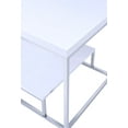 thumbnail image 5 of Steve Silver Lucia Contemporary 22" End Table, White/Chrome, 5 of 6