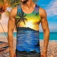 thumbnail image 2 of Caqnni Workout Tank Tops Men, Men's Classic Slim Fit Breathable Active Workout Gym Muscle Sleeveless Shirts Tank Tops(Blue,M), 2 of 7