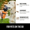 thumbnail image 6 of GORILLA GRIP Dog Water Bottle, 12 oz Pet Travel Squeeze Bottle, Food Grade Silicone, Orange, 6 of 10