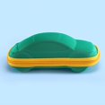 thumbnail image 2 of Caja de gafas de sol para bebés con diseño de coche de dibujos animados, caja de gafas para niños, caja de almacenamiento de papelería para niños, caja de gafas para coche con cremallera, 2 of 5