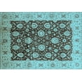 thumbnail image 1 of Ahgly Company Indoor Rectangle Oriental Light Blue Traditional Area Rugs, 6' x 9', 1 of 4