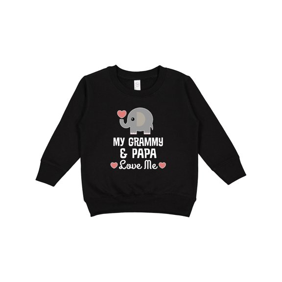 Inktastic Grammy and Papa Love Me Grandchild Toddler Sweatshirt