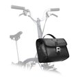 thumbnail image 1 of Rhinowalk Compact Handlebar Bike Bag with Detachable Shoulder Strap and Rain Cover, Matte Black, 4L-7L Capacity, Lightweight Polyester Design, 1 of 6