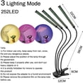 thumbnail image 3 of Plant Growing Lamps Led Grow Lights for Indoor Plants - Upgraded Version 252 LED 10 Dimmable Levels Grow Lamps Full Spectrum 3/9/12H Timer for Succulents Vegetables Flowers Growth, 3 of 7