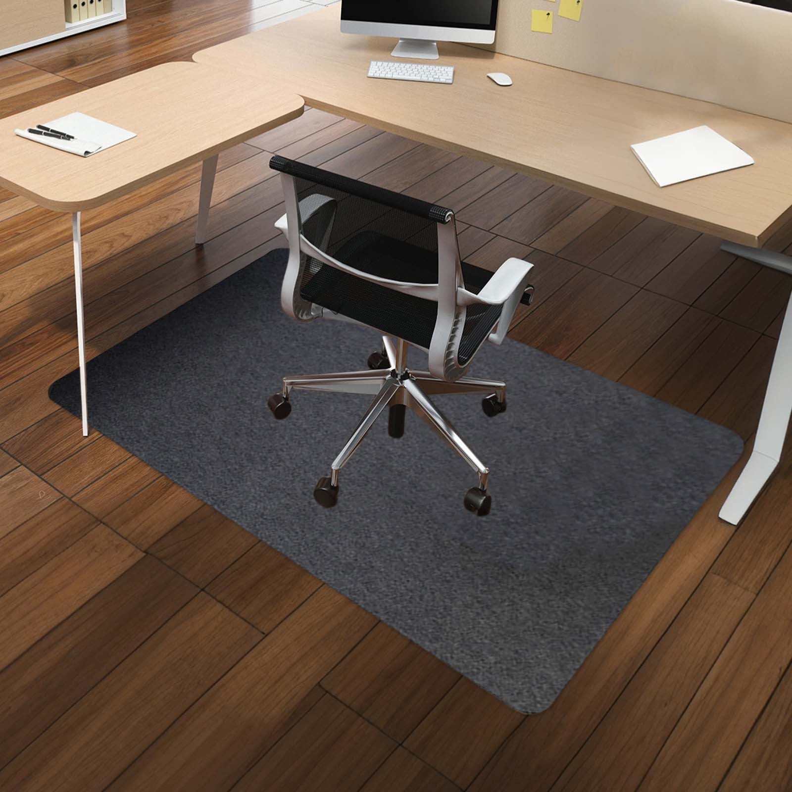 Blvornl Large Office Chair Mat For Hardwood Floor, Rolling - View #6