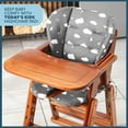 thumbnail image 7 of Todays Kids Baby High Chair Cover Pad - Wooden High Chair Cushion, High Chair Cover Replacement, Machine Washable & Easy to Install, Clouds Pattern, 7 of 7
