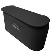 FH Group Small Portable Waterproof Silicone Trash Bin, Black