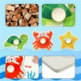 thumbnail image 5 of Armscye Wooden Peg Puzzles for Toddlers, 6 Pack 9 x 6 Inch Preschool Educational Learning Puzzle Toys for Kids Age 2, 3, 4 - Animals, Dinosaurs, Ocean, Vehicles, Farms, Numbers, 5 of 7