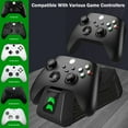 thumbnail image 2 of Estación de carga para Xbox Series X y S Cargador para mando de videojuegos con 2 baterías de 1800 mAh para Xbox One X/S/Elite, 2 of 8