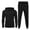 Black, variant on Coshow Men's 2 Piece Hoodie Sportswear Long Sleeve Casual Set Jogger Sports Set