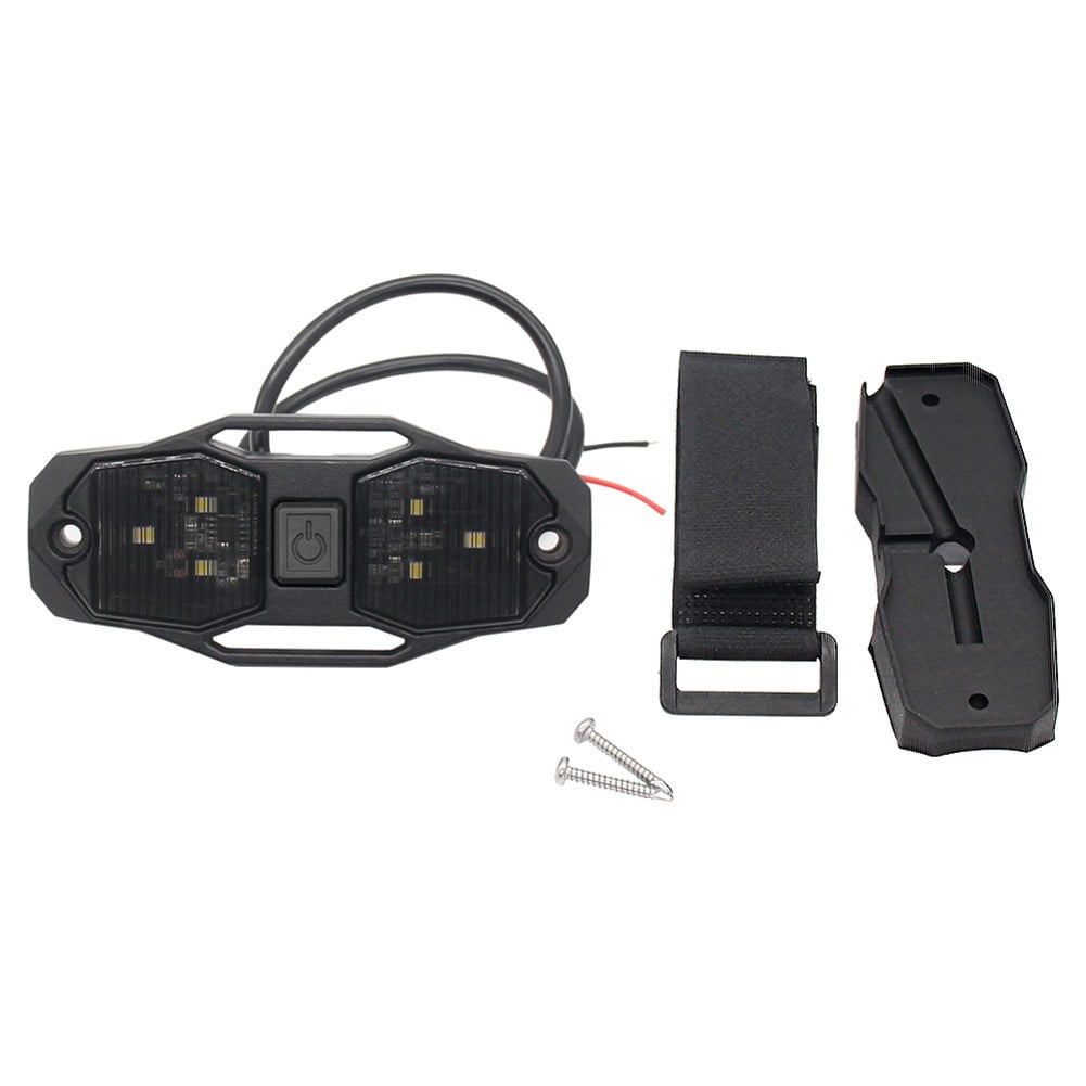 White Roll Bar Mount LED Dome Light Rock Light w/Switch for Polaris for RZR UTV 4WD