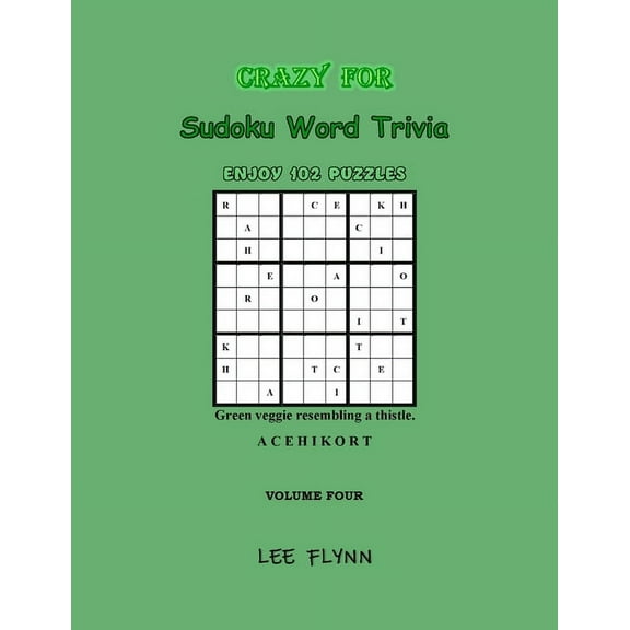 Sudoku Word Trivia Crazy For Sudoku Word Trivia: Volume Four, Book 4, (Paperback)