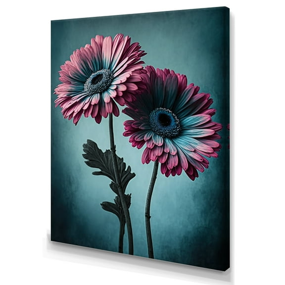 Designart Flower Gerbera II Canvas Wall Art