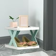 thumbnail image 1 of DIY Storage Rack - Modular Plastic Shelf Organizer for Shoes, Plants, Bathroom & Living Room - Adjustable Multi-Tier Sturdy X-Shaped Design - Easy Assembly Home Decor Storage Solution, 1 of 5