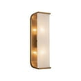 thumbnail image 3 of Alora Lighting Wv327015 Abbott 2 Light 15" Tall Wall Sconce - Urban Bronze / Alabaster, 3 of 5