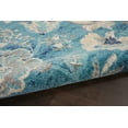 thumbnail image 5 of Serene Modern Floral Turquoise 4' x 6' Area Rug, (4' x 6'), 5 of 6