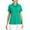 Coastline Teal, variant on Cotton Short Sleeve Polo Shirt Aqua Ice L