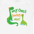 thumbnail image 4 of Inktastic My Oma Loves Me Dinosaur Boys Baby Bodysuit, 4 of 5