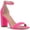 Hot Pink, variant on Womens Lexini Faux Leather Ankle Strap Dress Sandals