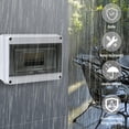 thumbnail image 2 of Caja eléctrica impermeable para exteriores IP65, 8 módulos, superficie de plástico ABS, caja de protección eléctrica impermeable para exteriores, gabinete de control, caja de conexiones, 2 of 5