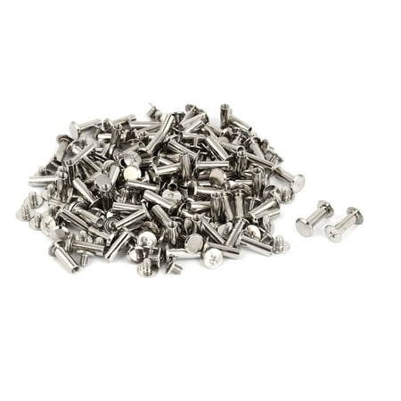 Uxcell M5 x 15mm Purse Belts Photo Albums Metal Binding Chicago Screws Bolts (Best Screws For Metal)