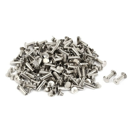 15 Mm Metal - Uxcell M5 x 15mm Purse Belts Photo Albums Metal Binding Chicago Screws Bolts (100-pack)