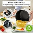 thumbnail image 4 of Hot Pot  Pot for Cooking Ramen Cooker 1.8L College Dorm Room Essentials Mini Hotpot Shabu Shabu Pot 110V Noodle Cooker Non, 4 of 7