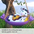 thumbnail image 3 of Cow Playing Guitar Garden Statue Vivid Cute Hanging Resin Cattle Sculpture Art Decoration For Lawn Patio Courtyard, 3 of 21