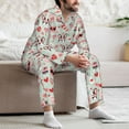 thumbnail image 7 of Cauagu funny dogs and love Print Men's Long-Sleeve Pajama Set,Soft Button-Front 2Pjs for Men Long Sleeve Men’s Sleepwear-Medium, 7 of 7
