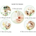 thumbnail image 2 of Soporte para cepillos de dientes para niños con tazas, bonito dispensador de pasta de dientes manos libres para niños, caja automática para apretar pasta de dientes de dibujos animados, kit de baño montado en la pared fácil de limpiar Ormromra ZJWJ674-4, 2 of 6