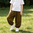 thumbnail image 2 of Generic Kids Boys Girls Harem Pants Casual Breathable Baggy School Trousers Quick Dry Lantern Pants Toddler Bloomer Jogging Bottoms, 2 of 8