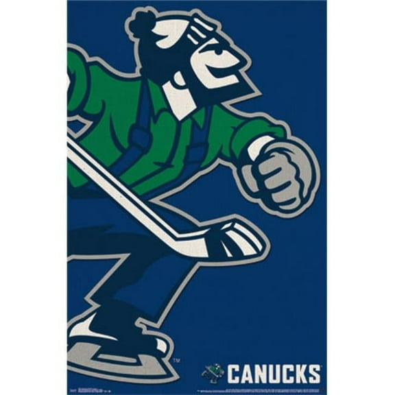 Posterazzi TIARP13870 Vancouver Canucks - Logo 14 Poster Print - 22 x 34 in.