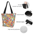 thumbnail image 4 of Fotbe Boho Cute Owls Bolsa de Playa con Estampado, Bolsa de Hombro, Bolsa de Mano Espaciosa, Bolsa de Viaje Ligera, Bolsa de Compras Versátil, 4 of 6